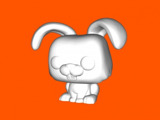 coniglio funko pop giocattoli animali 3d print model - Mito3D