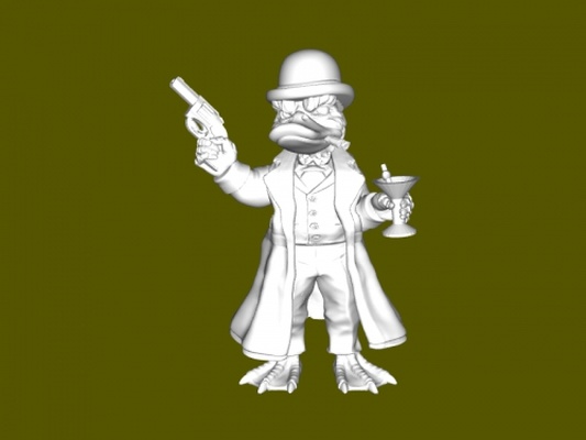 private ducktective toys games 3d print model - Mito3D