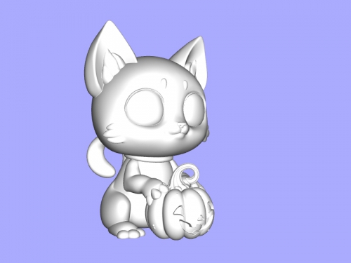 chat halloween jouets animaux 3D print model - Mito3D