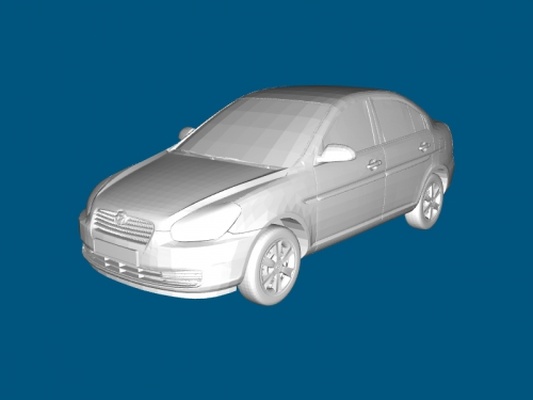 hyundai verna akzent spielzeuge maschinen 3d print model - Mito3D