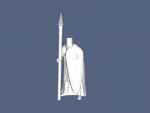 cavaliere lancia giocattoli 3D print model - Mito3D