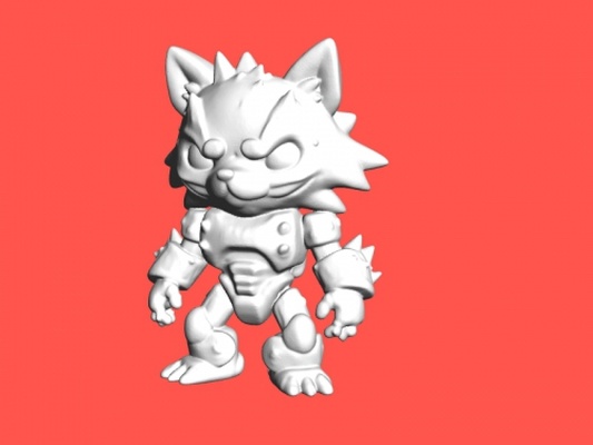 cyberwolf giocattoli animali 3d print model - Mito3D