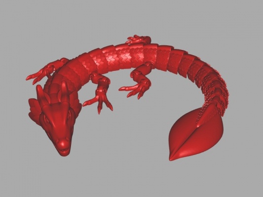 flessibile drago giocattoli animali 3d print model - Mito3D