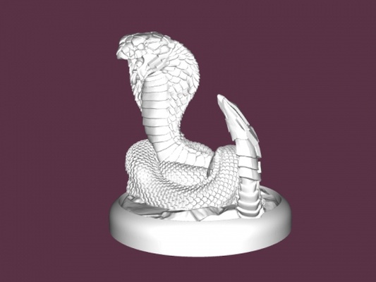 calcolo cobra giocattoli animali 3d print model - Mito3D