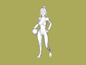 beach volleyball player toys people 3d print model - Mito3D