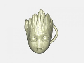 groot cup home kitchen 3d print model - Mito3D