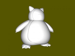 standing snorlax free 3d model - download stl file Toys Games 3d print model - Mito3D