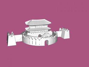 hwasung forteresse art architecture 3d print model - Mito3D