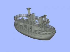 pequeña embarcacion juguetes maquinaria 3d print model - Mito3D