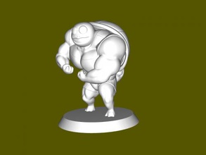 squirtle athlete free 3d model - download stl file Toys Cartoons 3d print model - Mito3D