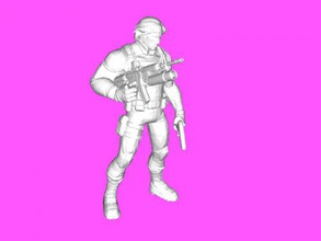 inverno soldato gratuito 3d modello Scarica stl file giocattoli Film 3d print model - Mito3D