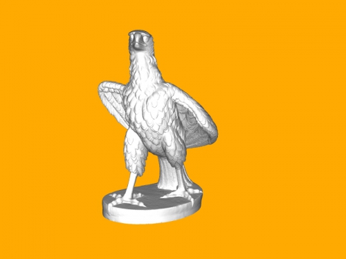 striding eagle art sculpture 3D print model - Mito3D