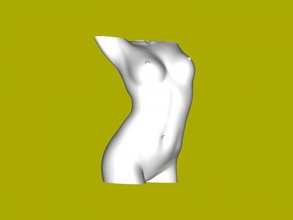 nackt Torso frei 3d Modell download stl Datei Kunst Skulptur 3d print model - Mito3D