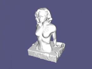 büste of japanisch frau kunst skulptur 3d print model - Mito3D