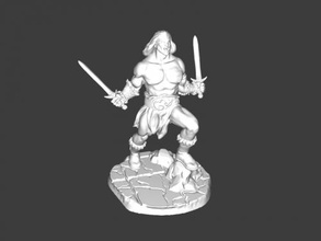 barbarian swords free 3d model - download stl file Toys People 3d print model - Mito3D