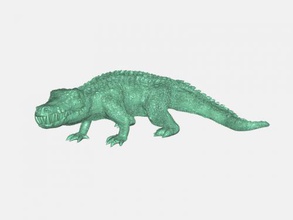 effrayant crocodile libre 3d modèle Télécharger stl fichier jouets animaux 3d print model - Mito3D