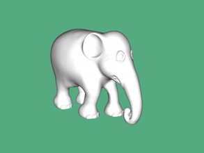 jung Elefant frei 3d Modell download stl Datei Spielzeuge Tiere 3d print model - Mito3D