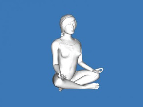 lotus position free 3d model - download stl file Toys People 3d print model - Mito3D
