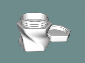contorto bottiglia gratuito 3d modello Scarica stl file casa cucina 3d print model - Mito3D