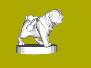 war pug free 3d model - download stl file Toys Animals 3d print model - Mito3D