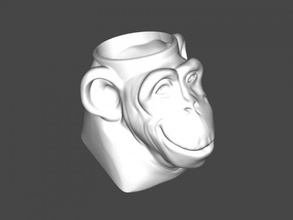 chimp pencil holder free 3d model - download stl file Home Accessories 3d print model - Mito3D