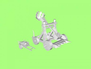 fantasy catapult free 3d model - download stl file Toys Machinery 3d print model - Mito3D