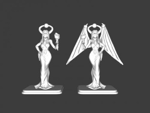2 sorceresses free 3d model - download stl file Toys Cartoons 3d print model - Mito3D