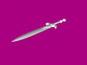 short sword free 3d model - download stl file Toys Weapon 3d print model - Mito3D