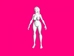 thick-lipped girl free 3d model - download obj file Toys Cartoons 3d print model - Mito3D