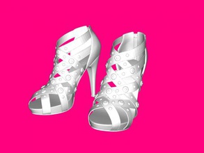 donna scarpe gratuito 3d modello Scarica stl file moda 3d print model - Mito3D