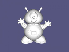 alegre extraterrestre gratis 3d modelo descargar stl expediente juguetes caricaturas 3d print model - Mito3D