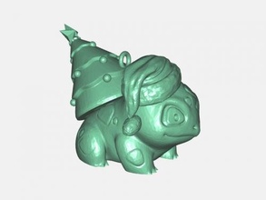 xmas bulbasaur toys cartoons 3d print model - Mito3D