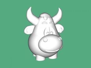 funny bull free 3d model - download stl file Toys Animals 3d print model - Mito3D