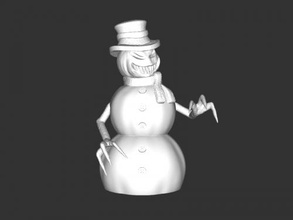arrabbiato pupazzo neve giocattoli cartoni animati 3d print model - Mito3D