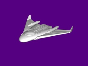 flying wing free 3d model - download stl file Toys Machinery 3d print model - Mito3D