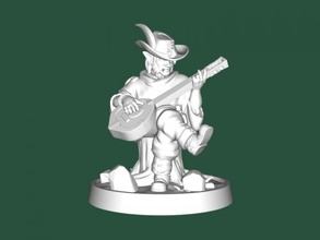 seated bard free 3d model - download stl file Toys Cartoons 3d print model - Mito3D