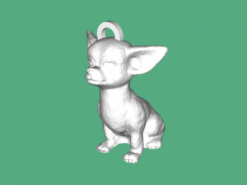 schlüsselbund chihuahua spielzeuge tiere 3D print model - Mito3D