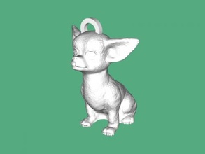 keychain chihuahua toys animals 3d print model - Mito3D