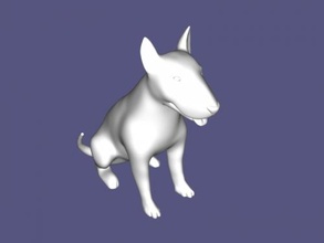 pitbull estatueta brinquedos animais 3d print model - Mito3D