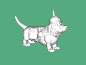 luchando perro gratis 3d modelo descargar stl expediente juguetes animales 3d print model - Mito3D