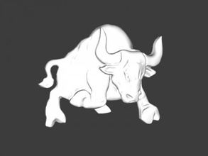 bas-relief bull free 3d model - download stl file Home Interior 3d print model - Mito3D
