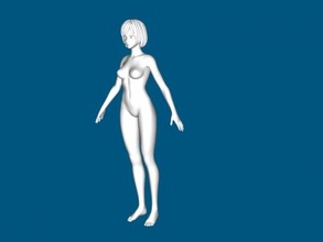 smooth girl free 3d model - download obj file Toys Cartoons 3d print model - Mito3D