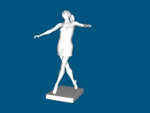 moderno danza gratuito 3d modello Scarica obj file giocattoli 3d print model - Mito3D
