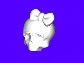 skull bow free 3d model - download stl file Fashion Accessories 3d print model - Mito3D