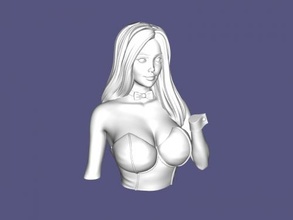 busto hermoso niña gratis 3d modelo descargar stl expediente juguetes personas 3d print model - Mito3D