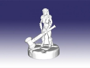 blacksmith girl free 3d model - download stl file Toys Cartoons 3d print model - Mito3D