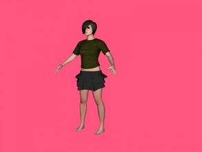 stocky girl free 3d model - download obj file Toys People 3d print model - Mito3D