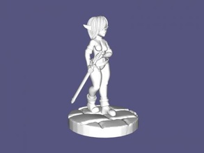 elfe fille jouets dessins animés 3d print model - Mito3D