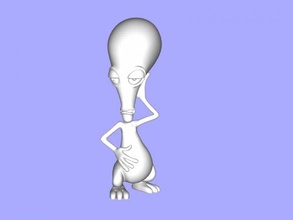 extraterrestre Roger libre 3d modèle Télécharger stl fichier jouets dessins animés 3d print model - Mito3D