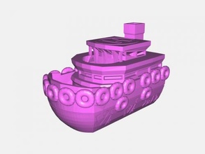 rosa barca gratuito 3d modello Scarica stl file giocattoli macchinari 3d print model - Mito3D